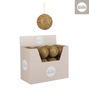 Julekugle Ø8cm - guld
