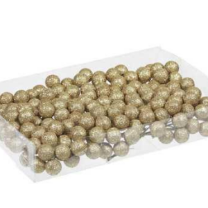 10stk. Glimmerkugler - guld Ø20mm