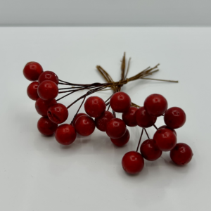 Kunstige Ilex bær (Ø10mm)