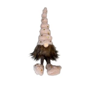 Langbenet nisse - creme (H35cm)