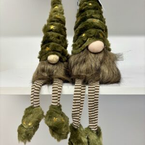 Langbenet nisse - grøn (H35cm)